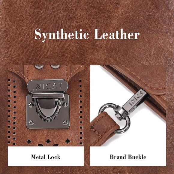 Small Crossbody Bag Synthetic Leather Teen Girls Gift Phone Purse Wallet - Picture 4 of 7